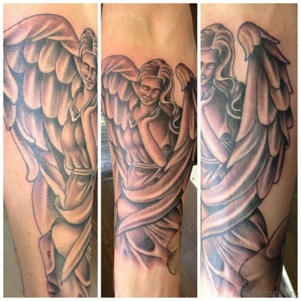 95 Awesome Angel Tattoos For Arm